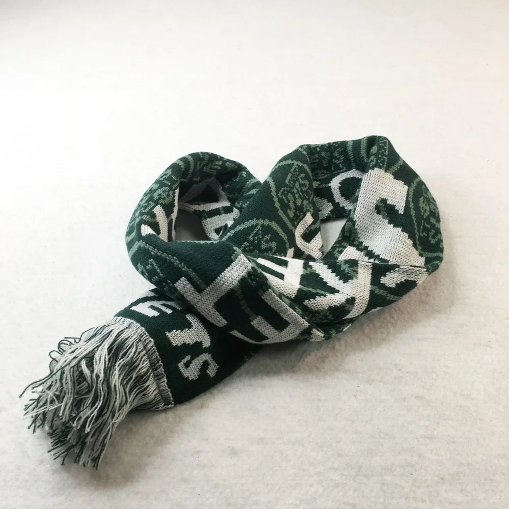 New York Jets Season Ticket Holder Mens Scarf Green White 6X50 Wrap Warmer #2798